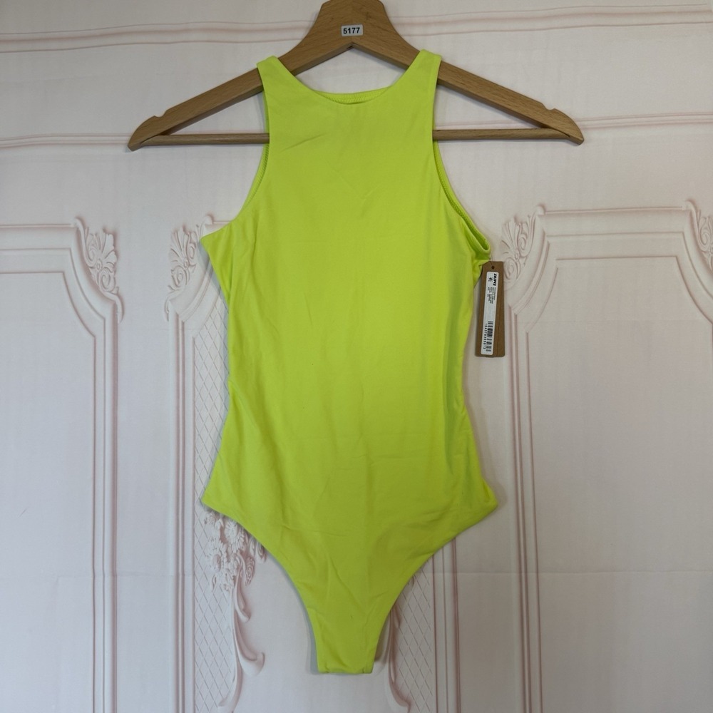 SKIMS Fits Everybody High Neck Bodysuit In Daffodil Size XXS NWT $60
